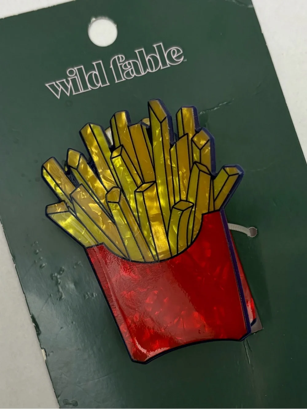 NWT ⚜️🍟⚜️ Wild Fable French Fries Acetate Claw Hair Clip